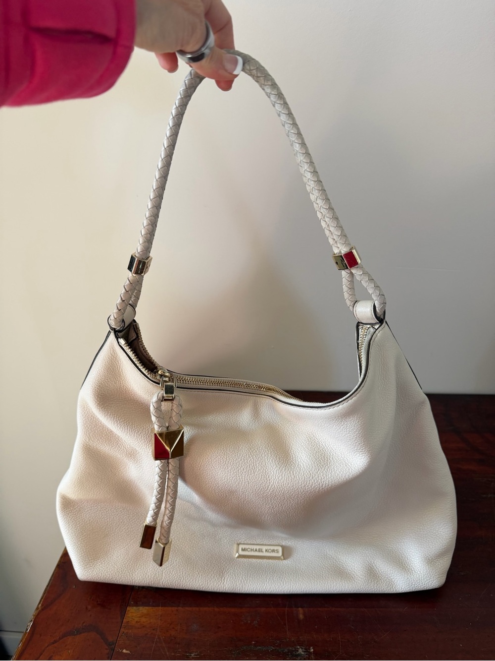 Michael Kors Leather Lexington Large
Shoulder Hobo Bag/ Tote Bag